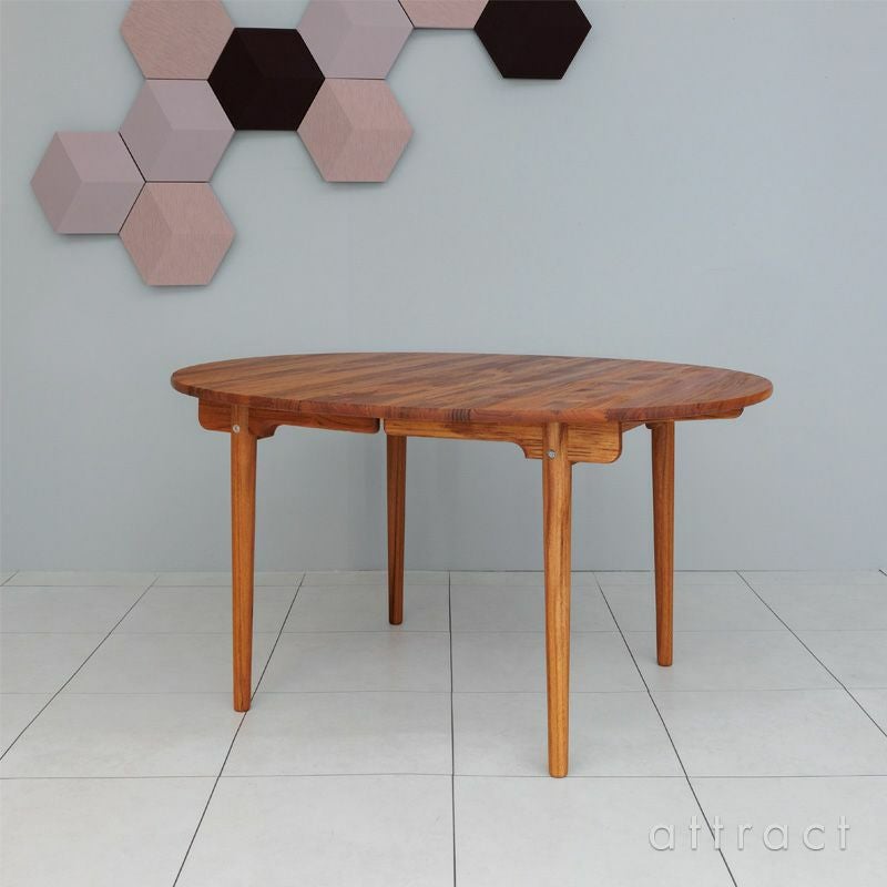 Carl Hansen & Son カール・ハンセン＆サン CH337 伸長式 ダイニングテーブル W140cm チーク (オイルフィニッシュ) デザイン：ハンス・J・ウェグナー