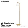 Louis Poulsen ルイスポールセン VL Ring Crown Floor Lamp リングクラウン フロアランプ Φ190 乳白ガラス デザイン：ヴィルヘルム・ラウリッツェン