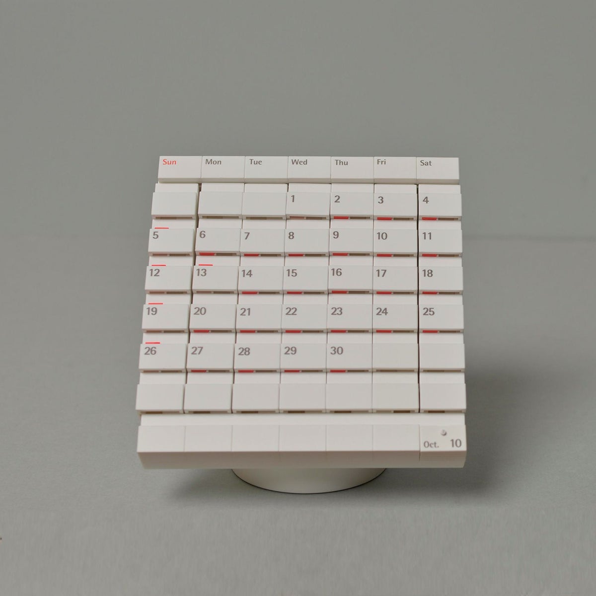 Date Block デートブロック 卓上万年カレンダー デスクトップ デザイン：2タイプ カラー：2色 日本製