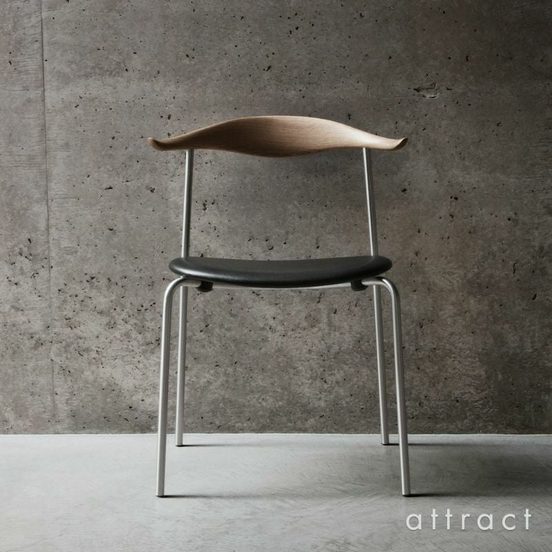 Carl Hansen & Son カール・ハンセン＆サン CH88P オーク （オイルフィニッシュ） ブラックフレーム 張座：レザー（Thor） デザイン：ハンス・J・ウェグナー