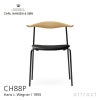 Carl Hansen & Son カール・ハンセン＆サン CH88P オーク （オイルフィニッシュ） ブラックフレーム 張座：レザー（Thor） デザイン：ハンス・J・ウェグナー
