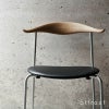 Carl Hansen & Son カール・ハンセン＆サン CH88P オーク （ソープフィニッシュ） ブラックフレーム 張座：レザー（Thor） デザイン：ハンス・J・ウェグナー