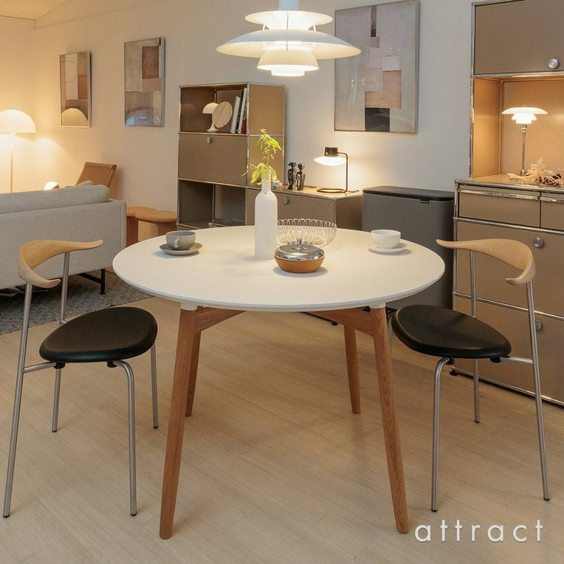 Carl Hansen & Son カール・ハンセン＆サン CH88P オーク （ソープフィニッシュ） ブラックフレーム 張座：レザー（Thor） デザイン：ハンス・J・ウェグナー