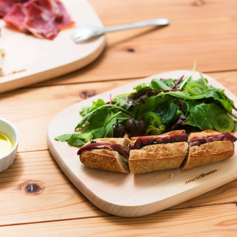 more trees モア・トゥリーズ まな板 カッティングボード ヒノキ 檜 サイズ：3種類 デザイン：深澤 直人