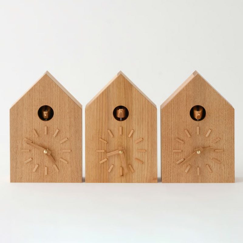 more trees（モア・トゥリーズ） > more trees モア・トゥリーズ 鳩時計 ハト時計 クォーツ式 クルミ 胡桃 デザイン：深澤 直人