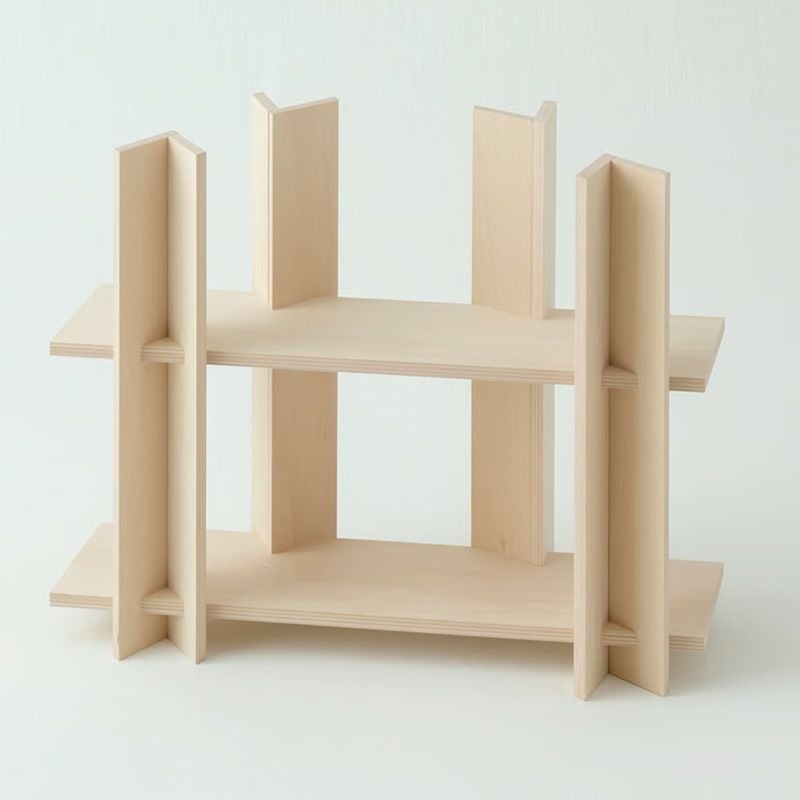 more trees モア・トゥリーズ KODACHI こだち コダチ シェルフ 棚 シナ合板 デザイン：隈 研吾