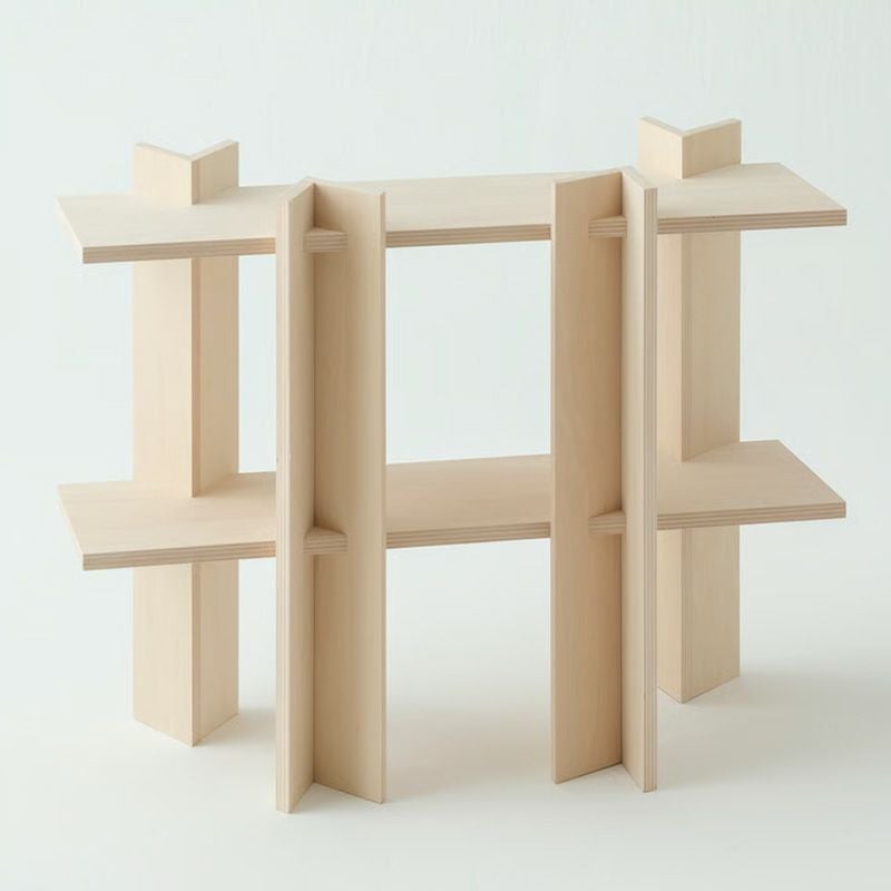 more trees モア・トゥリーズ KODACHI こだち コダチ シェルフ 棚 シナ合板 デザイン：隈 研吾