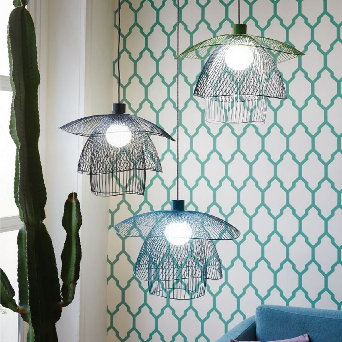 Forestier フォレスティア SUSPENSION PAPILLON SMALL サスペンション パピオン スモール ペンダントランプ Φ560mm