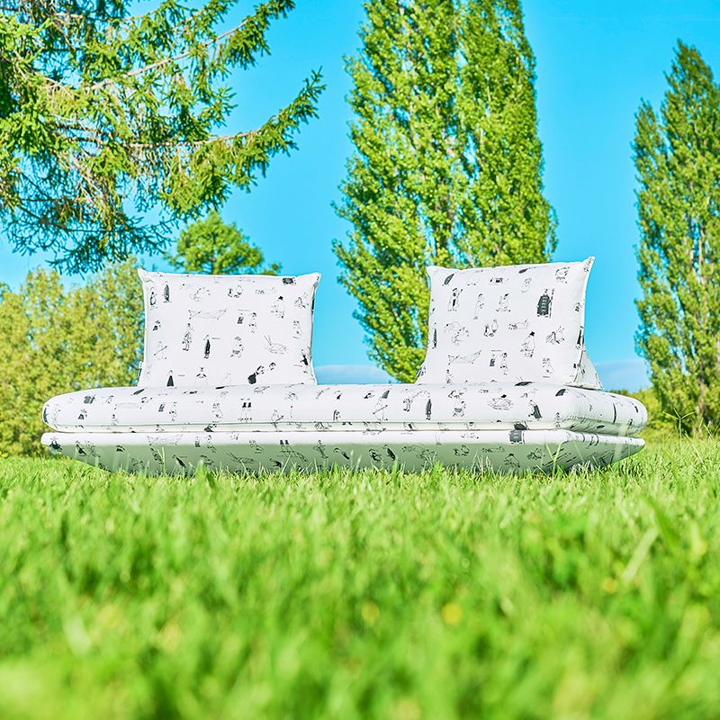 ムーミン × リーン・ロゼ コラボレーションソファ MOOMIN Riviera ムーミン リビエラ ligne roset リーン・ロゼ ROSETPrado ロゼプラド 限定ファブリック Iランク デザイン：クリスチャン・ウェルナー
