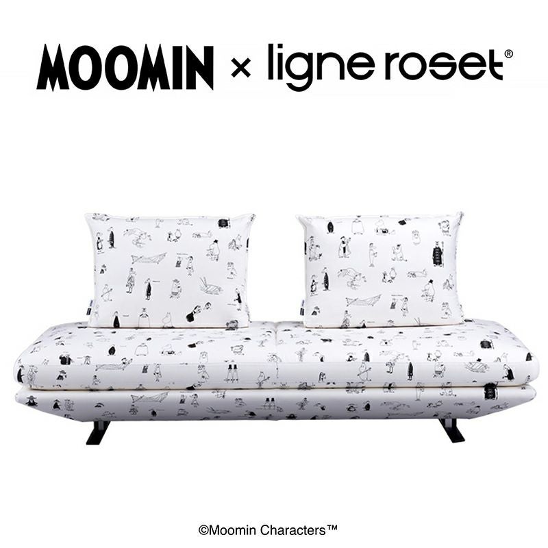 ムーミン × リーン・ロゼ コラボレーションソファ MOOMIN Riviera ムーミン リビエラ ligne roset リーン・ロゼ ROSETPrado ロゼプラド 限定ファブリック Iランク デザイン：クリスチャン・ウェルナー