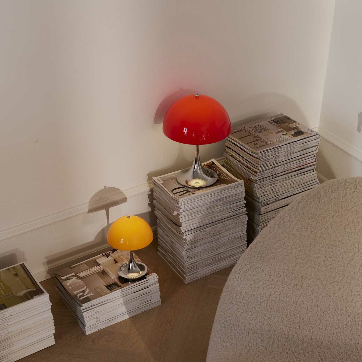 Louis Poulsen ルイスポールセン Panthella 160 Portable パンテラ 160 ポータブル （V3） テーブルランプ カラー：オパール・グリーン クローム デザイン：ヴェルナー・パン