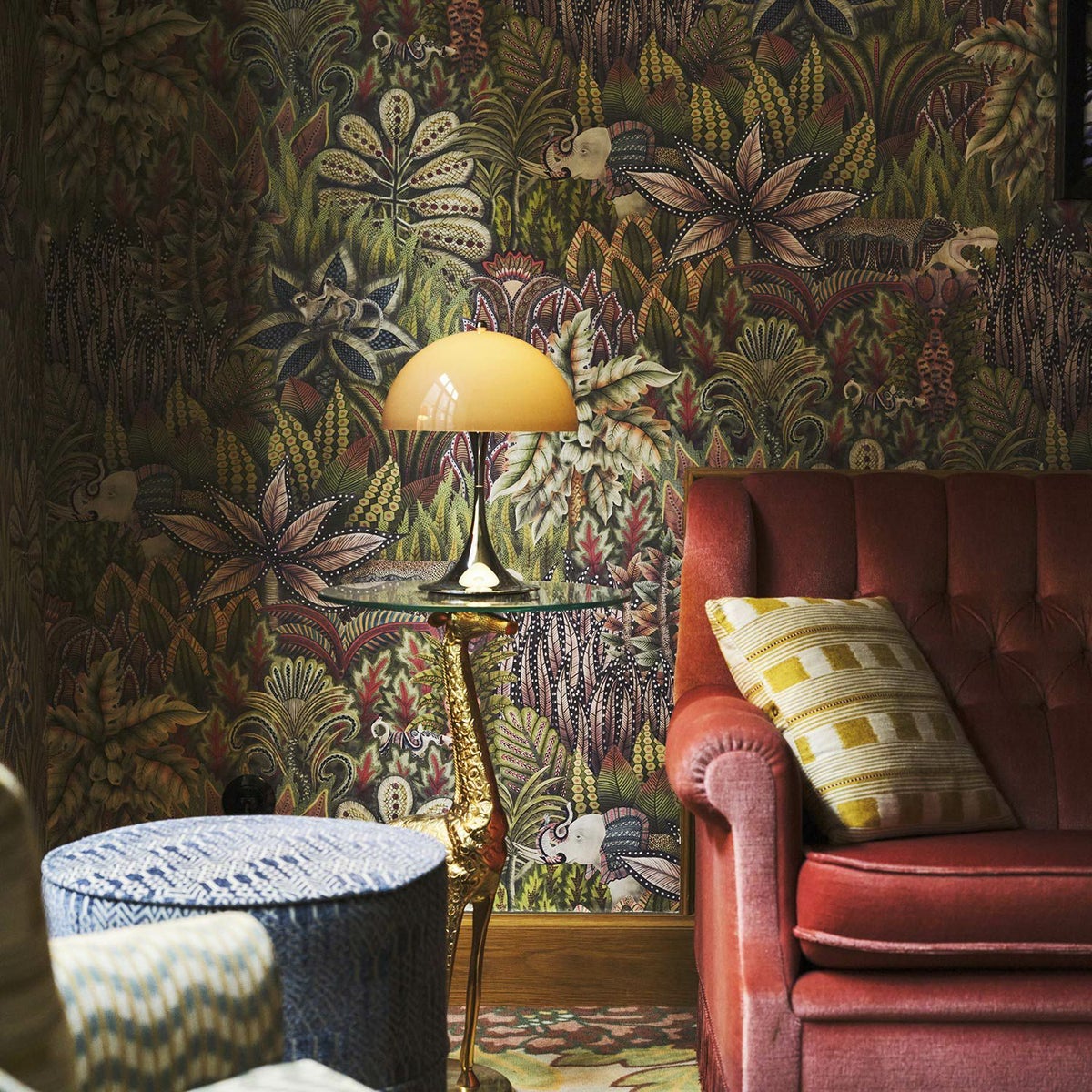 Louis Poulsen ルイスポールセン Panthella 250 Portable パンテラ 250 ポータブル テーブルランプ カラー：オパール・オレンジ クローム デザイン：ヴェルナー・パントン