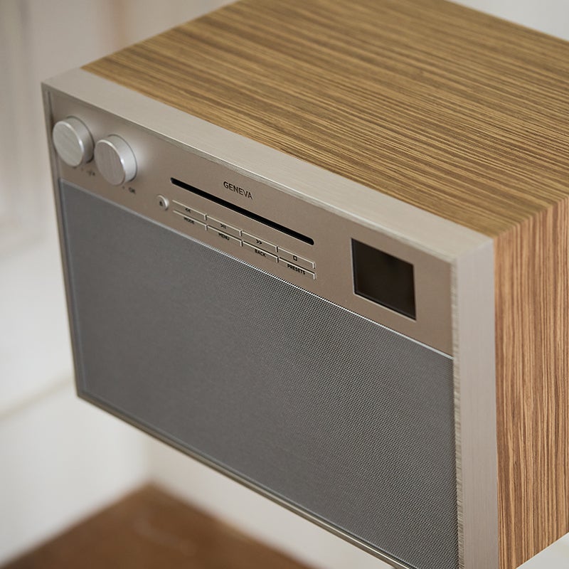 GENEVA ジェネバ Decon / M デコン オールインワンオーディオ Hi-Fi システム CDプレーヤー FMラジオ Wifi Bluetooth スピーカー カラー：3色 ※専用スタンド別売