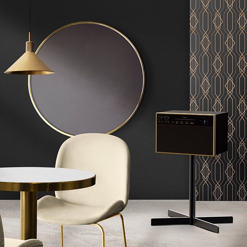 GENEVA ジェネバ Decon / M デコン オールインワンオーディオ Hi-Fi システム CDプレーヤー FMラジオ Wifi Bluetooth スピーカー カラー：3色 ※専用スタンド別売