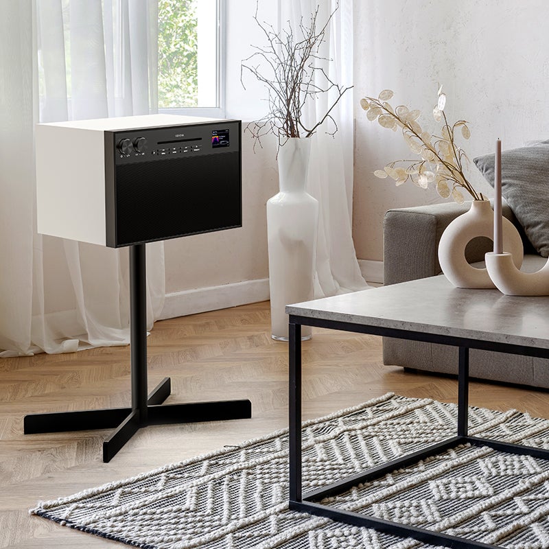 GENEVA ジェネバ Decon / M デコン オールインワンオーディオ Hi-Fi システム CDプレーヤー FMラジオ Wifi Bluetooth スピーカー カラー：3色 ※専用スタンド別売