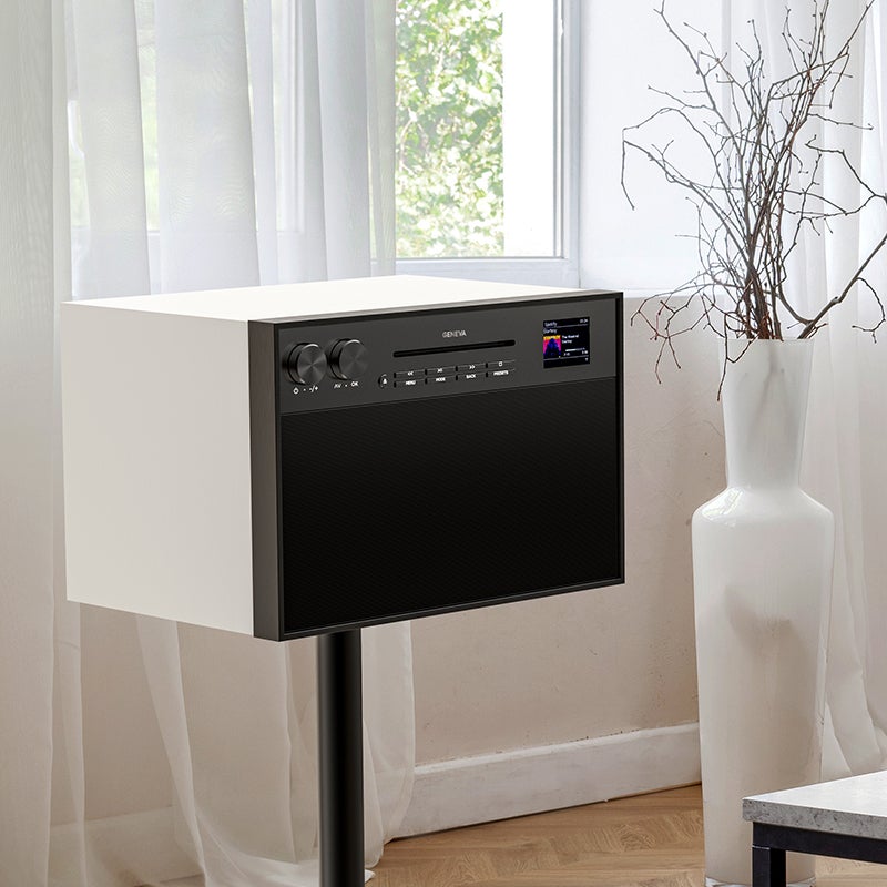 GENEVA ジェネバ Decon / M デコン オールインワンオーディオ Hi-Fi システム CDプレーヤー FMラジオ Wifi Bluetooth スピーカー カラー：3色 ※専用スタンド別売