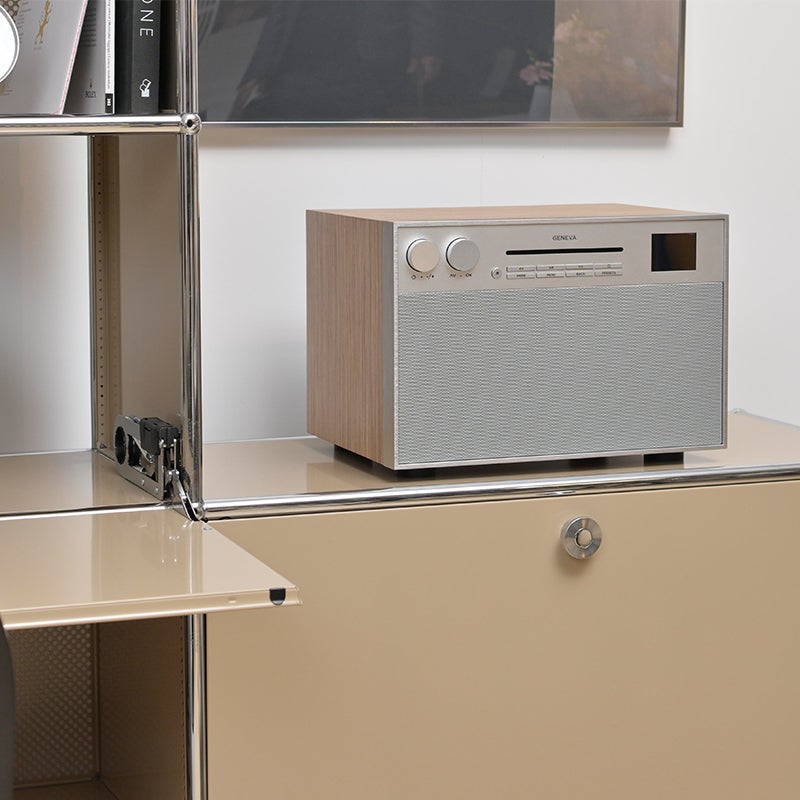 GENEVA ジェネバ Decon / M デコン オールインワンオーディオ Hi-Fi システム CDプレーヤー FMラジオ Wifi Bluetooth スピーカー カラー：3色 ※専用スタンド別売