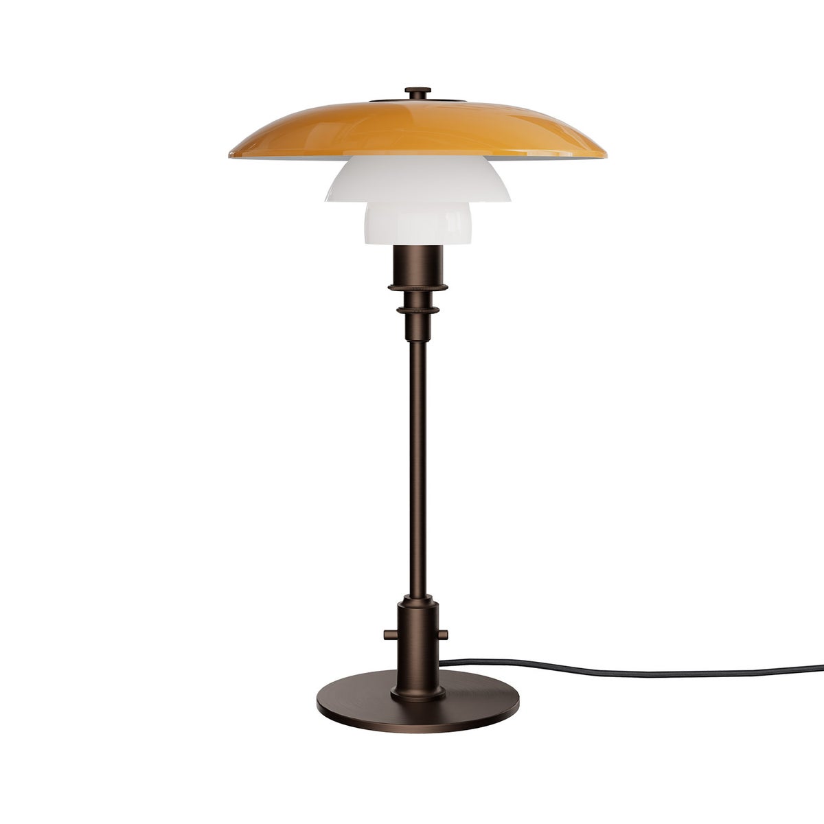 ouis Poulsen ルイスポールセン PH 3/2 Table Lamp Centenary Edition PH 3/2 テーブルランプ センテナリー・エディション スタンドライト Φ285mm アンバー 琥珀色ガラス 真鍮エイジング加工 デザイン：ポール・ヘニングセン