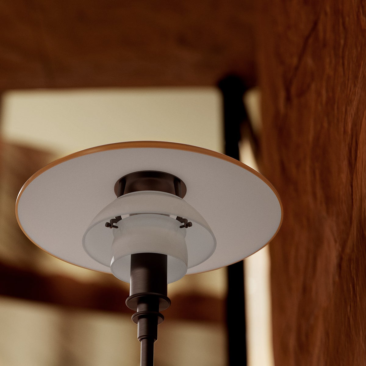ouis Poulsen ルイスポールセン PH 3/2 Table Lamp Centenary Edition PH 3/2 テーブルランプ センテナリー・エディション スタンドライト Φ285mm アンバー 琥珀色ガラス 真鍮エイジング加工 デザイン：ポール・ヘニングセン
