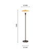 Louis Poulsen ルイスポールセン PH 3 1/2-2 1/2 Floor Lamp Centenary Edition フロアランプ センテナリー・エディション スタンドライト Φ330mm アンバー 琥珀色ガラス 真鍮エイジング加工 デザイン：ポール・ヘニングセン