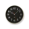 Lemnos レムノス RIKI RING CLOCK リキ リングクロック WR20-05 ウォールクロック 壁掛け時計 スイープセコンド Φ251mm カラー：2色 デザイン：渡辺 力
