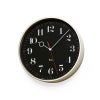 Lemnos レムノス RIKI RING CLOCK リキ リングクロック WR20-05 ウォールクロック 壁掛け時計 スイープセコンド Φ251mm カラー：2色 デザイン：渡辺 力