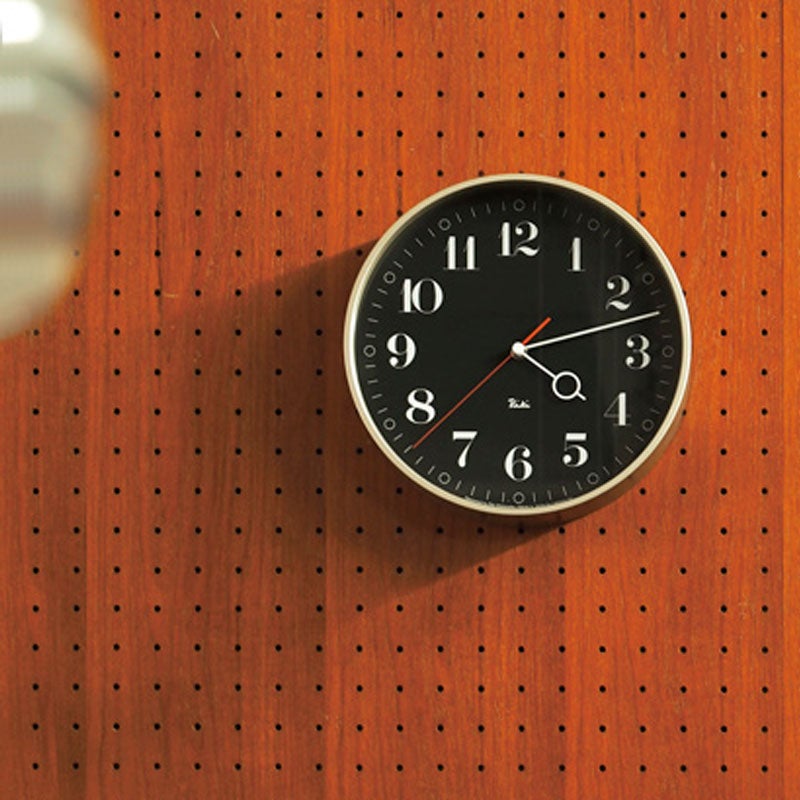 Lemnos レムノス RIKI RING CLOCK リキ リングクロック WR20-05 ウォールクロック 壁掛け時計 スイープセコンド Φ251mm カラー：2色 デザイン：渡辺 力
