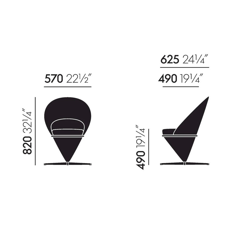 Vitra ヴィトラ Cone Chair コーンチェア ラウンジチェア ポリウレタンフォーム デザイン：ヴェルナー・パントン