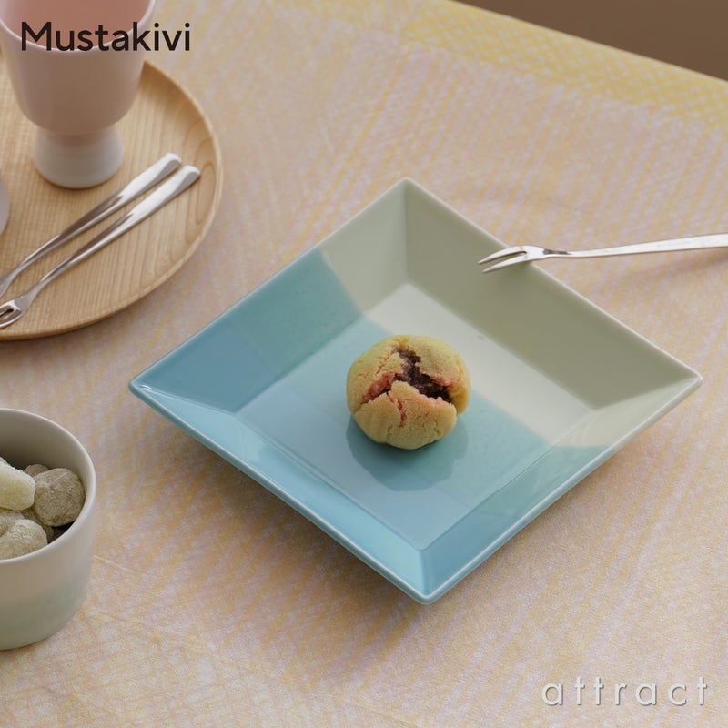 Mustakivi ムスタキビ KASANE かさね 角皿16cm
