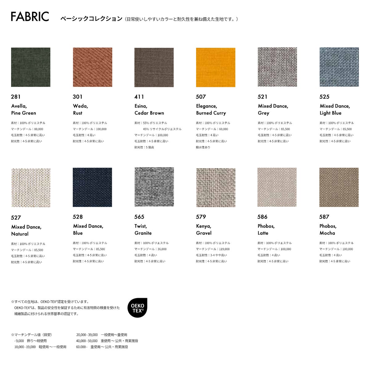 ベーシックコレクション ファブリック