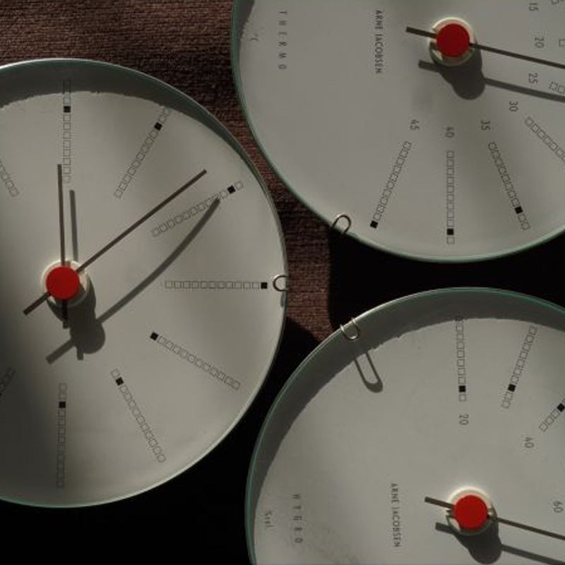 ROSENDAHL ローゼンダール Arne Jacobsen アルネ・ヤコブセン WEATHER STATION ＆ WALL CLOCK ウェザーステーション ウォールクロック 温度計 ハイグロメーター 湿度計 BANKERS バンカーズ 壁掛け時計 全3種類