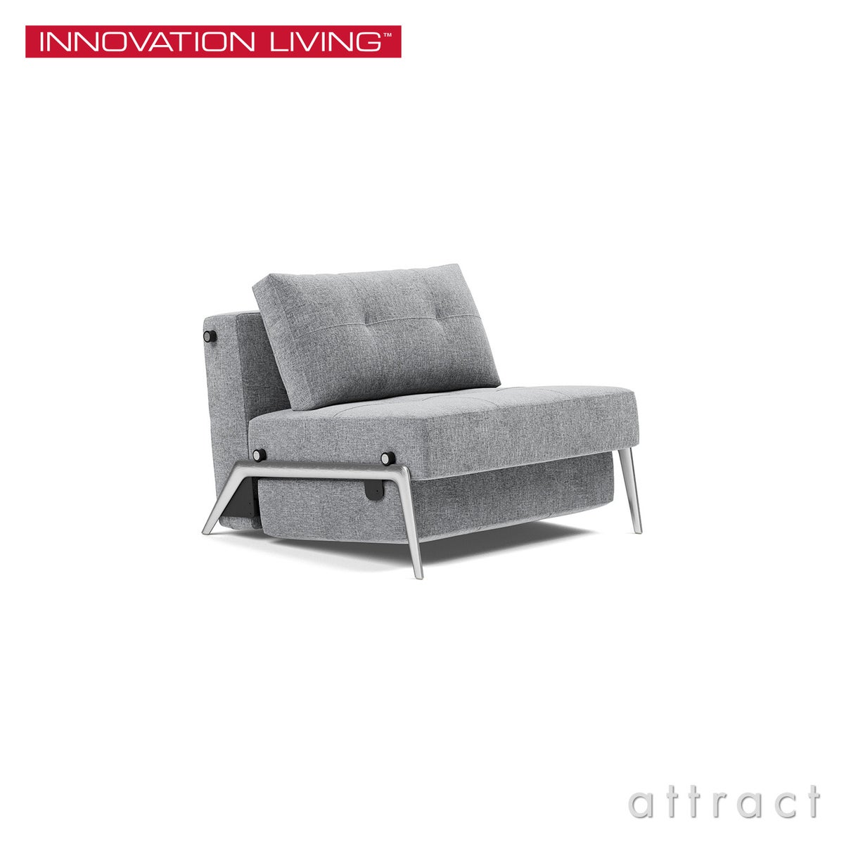 INNOVATION LIVING イノベーション・リビング CUBED 90 ALUMINIUM キューブド 90 アルミニウム チェアベッド