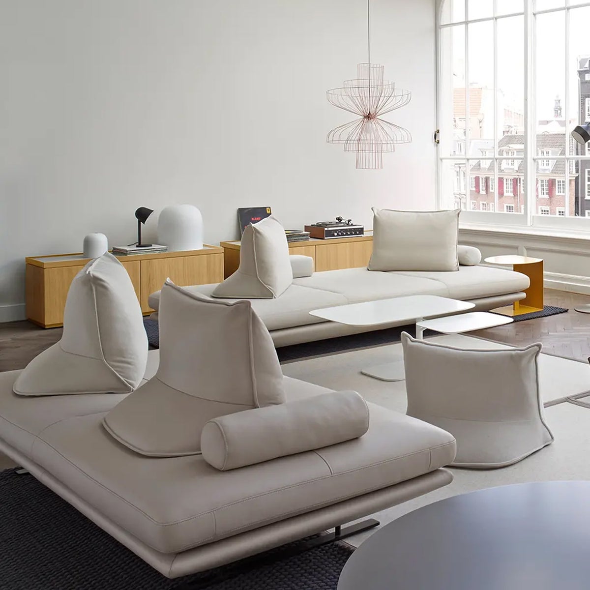 ligne roset リーン・ロゼ ROSETPrado ロゼプラド 2P ソファ 2人掛け ファブリック：Hランク 背クッション：2点セット デザイン：クリスチャン・ウェルナー