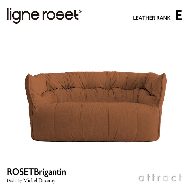 ligne roset リーン・ロゼ ROSETBrigantin ロゼブリガンタン 2P ソファ 2人掛け レザー：Eランク デザイン：ミッシェル・デュカロワ