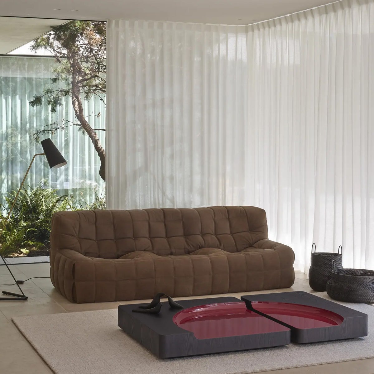 ligne roset リーン・ロゼ ROSETKashima2 ロゼカシマ2 パフL オットマン ソファ ファブリック：Cランク デザイン：ミッシェル・デュカロワ