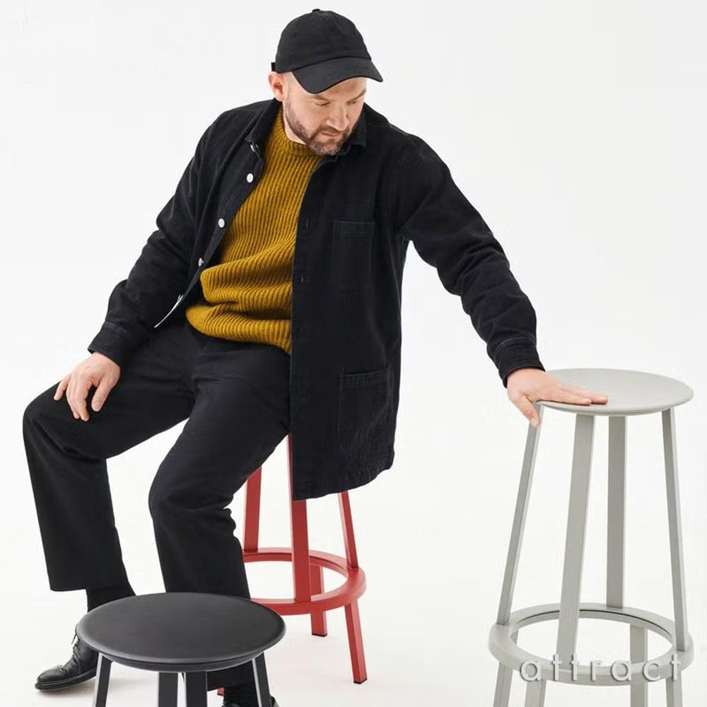 HAY ヘイ REVOLVER BAR STOOL リボルバー バースツール 48.5cm チェア カラー：7色 デザイン：レオン・ランスマイヤー