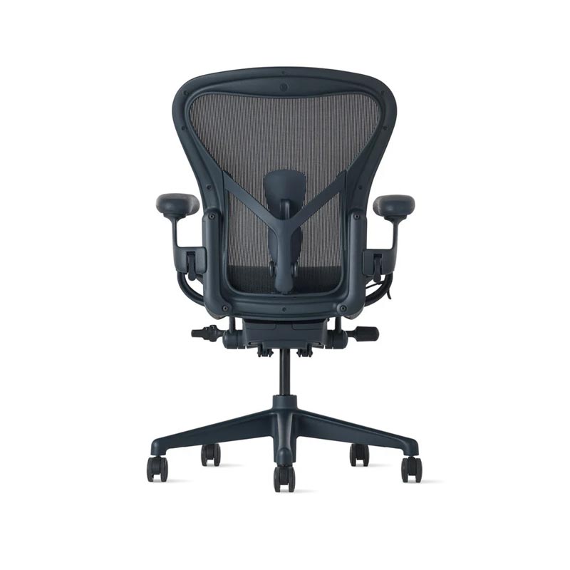 Herman Miller ハーマンミラー Aeron Chair アーロンチェア リマスタード Bサイズ ミディアム ナイトフォール ポスチャーフィット フル装備 （堅床・カーペット用ブレーキングキャスター） デザイン：ビル・スタンフ ＆ ドン・チャドウィック