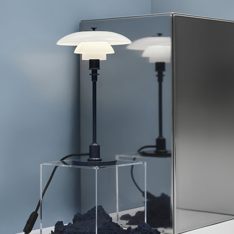 Louis Poulsen ルイスポールセン PH 2/1 Table テーブルランプ スタンドライト Φ200mm カラー：グロッシー・ディープ・ブルー アルミ光沢仕上げ デザイン：ポール・ヘニングセン