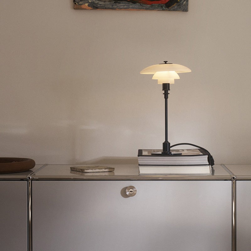 Louis Poulsen ルイスポールセン PH 2/1 Table テーブルランプ スタンドライト Φ200mm カラー：グロッシー・ディープ・ブルー アルミ光沢仕上げ デザイン：ポール・ヘニングセン
