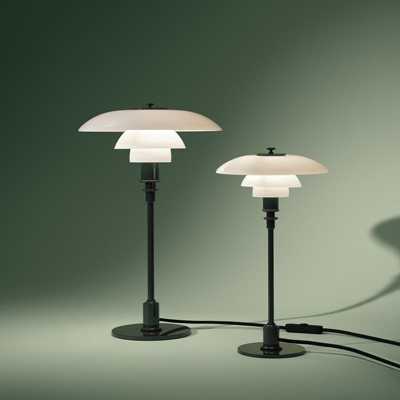 Louis Poulsen ルイスポールセン PH 3/2 Table テーブルランプ スタンドライト Φ290mm カラー：グロッシー・ディープ・グリーン アルミ光沢仕上げ デザイン：ポール・ヘニングセン