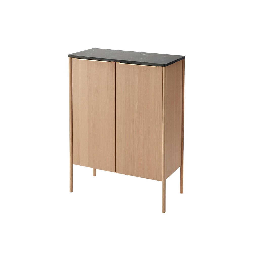 FRITZ HANSEN フリッツ・ハンセン SKAGERAK スカゲラック コレクション JUT ジュット ハイキャビネット 高さ：114cm オーク オイル仕上げ 天板カラー：3色 デザイン：トーマス・ジェンキンス