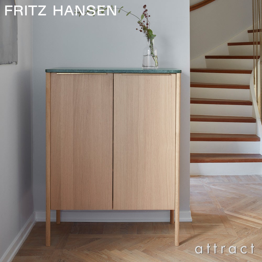 FRITZ HANSEN フリッツ・ハンセン SKAGERAK スカゲラック コレクション JUT ジュット ハイキャビネット 高さ：114cm オーク オイル仕上げ 天板カラー：3色 デザイン：トーマス・ジェンキンス