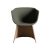 FRITZ HANSEN フリッツ・ハンセン MONOLIT モノリット CM220V アームチェア ナチュラルウッドベース レザーパイピングなしモデル