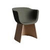 FRITZ HANSEN フリッツ・ハンセン MONOLIT モノリット CM220V アームチェア ナチュラルウッドベース レザーパイピングなしモデル
