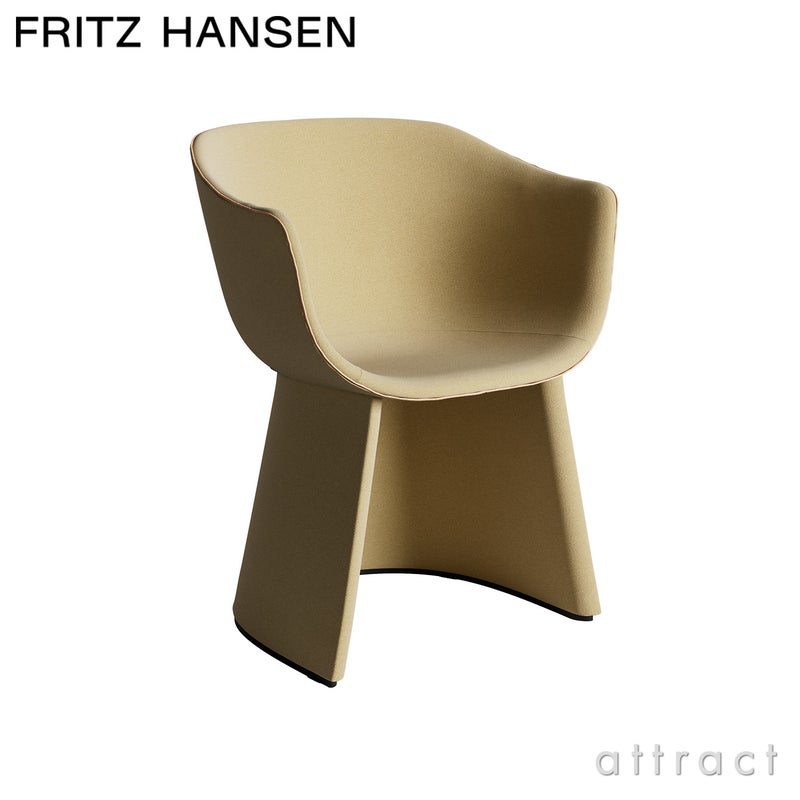 FRITZ HANSEN フリッツ・ハンセン MONOLIT モノリット CM221LA ローアームチェア フルパディングベース レザーパイピングありモデル