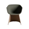 FRITZ HANSEN フリッツ・ハンセン MONOLIT モノリット CM221LAV ローアームチェア ナチュラルウッドベース レザーパイピングありモデル