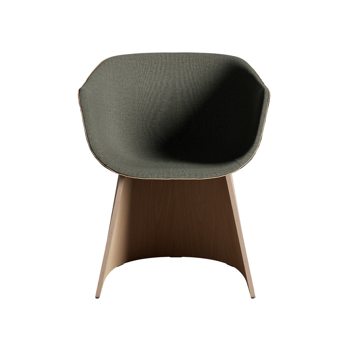FRITZ HANSEN フリッツ・ハンセン MONOLIT モノリット CM221LAV ローアームチェア ナチュラルウッドベース レザーパイピングありモデル