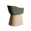 FRITZ HANSEN フリッツ・ハンセン MONOLIT モノリット CM221LAV ローアームチェア ナチュラルウッドベース レザーパイピングありモデル